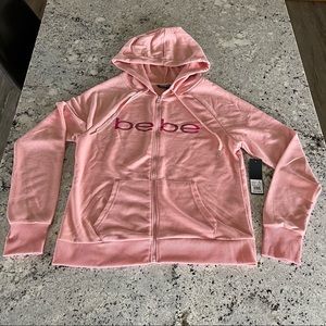 Bebe Women’s Logo Sport Jacket - Rose Cloud